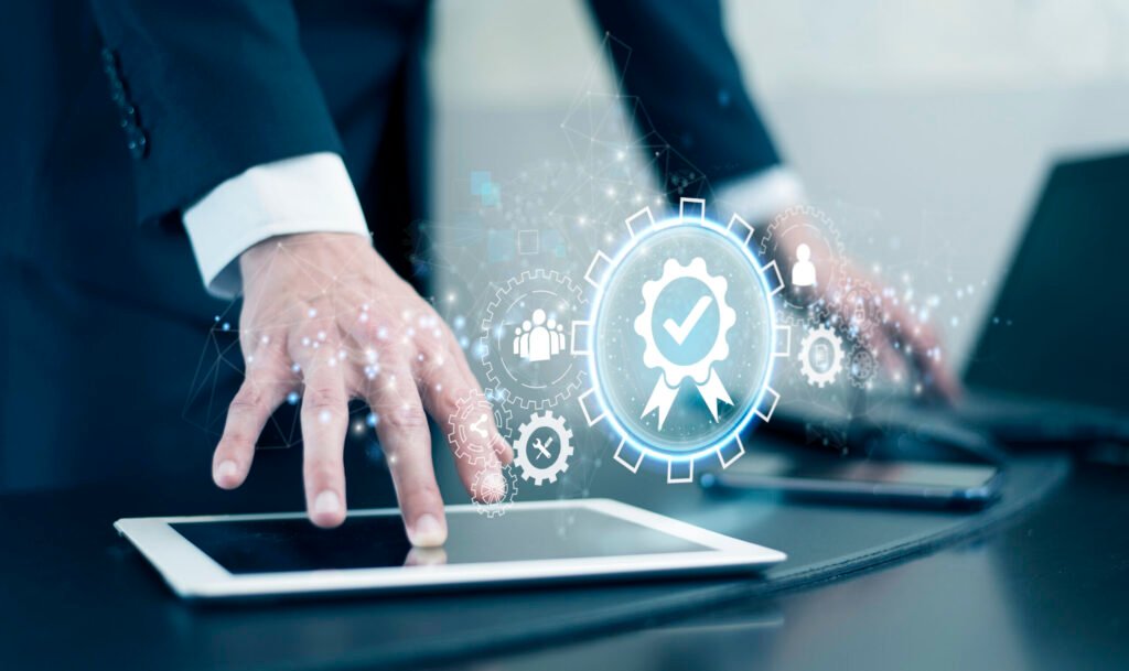 standard quality control collage concept